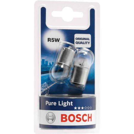 BOSCH ŻARÓWKI R5W PureLight, 2 szt.