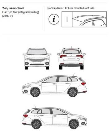 Bagażnik dachowy CRUZ AIRO FIX Fiat Tipo/Egea SW