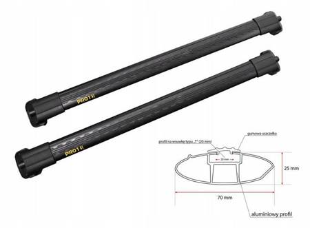 Bagażnik dachowy relingi Subaru Forester 2003-2007