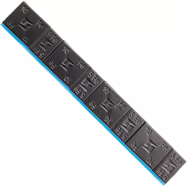 Ciężarki klejone do felg aluminiowych czarne Edgy Slim Black - 60g (5g+10g / szeroka taśma) - 100 szt. - Stix