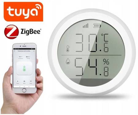 Czujnik temperatury wilgotności ZigBee TUYA LCD