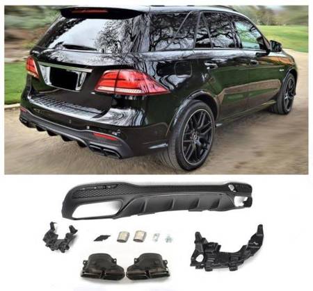 DYFUZOR KONCÓWKI BLACK MERCEDES GLE W166 LOOK AMG