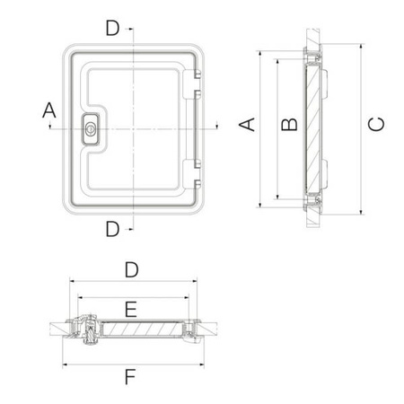 Drzwiczki serwisowe SK5 360x310 - Dometic