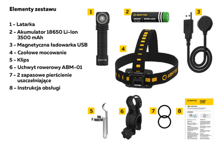 Far cu LED Armytek New Wizard C2 Pro alb