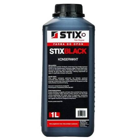 Farba czernidło do opon - koncentrat 1L - Stix Black