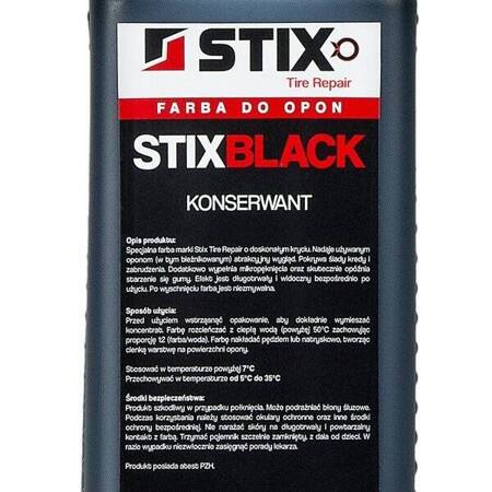 Farba czernidło do opon - koncentrat 1L - Stix Black