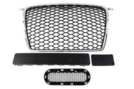 GRILL AUDI A3 8P RS-STYLE CHROME-BLACK (05-09)