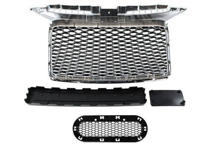 GRILL AUDI A3 8P RS-STYLE CHROME-BLACK (05-09)