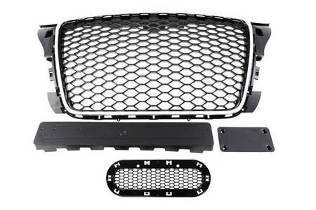 GRILL AUDI A3 8P RS-STYLE CHROME-BLACK (09-12)