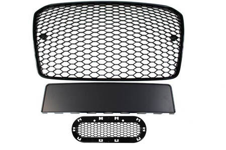 GRILL AUDI A5 8T RS-STYLE BRIGHT BLACK (13-16) PDC