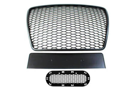 GRILL AUDI A6 C6 RS-STYLE GLOSS BLACK (09-11)