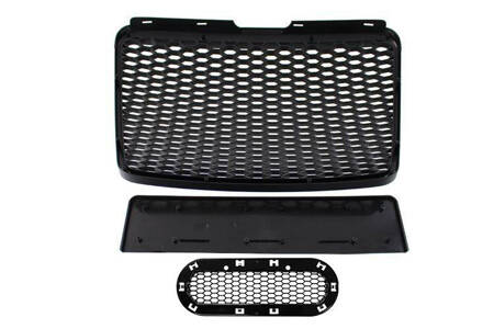 GRILL AUDI A6 C6 RS-STYLE GLOSS BLACK (09-11)