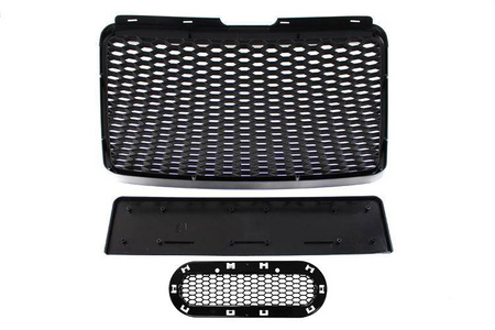 GRILL AUDI A6 C6 RS-STYLE MATT SILVER-BLACK (09-11)