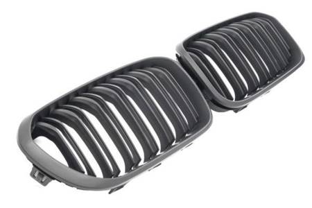 GRILL BMW F20 F21 15-18 LCI DOUBLE MATT BLACK