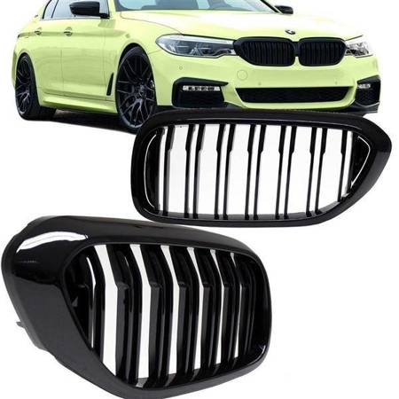 GRILL BMW G30 G31 17- CZARNY POŁSYSK