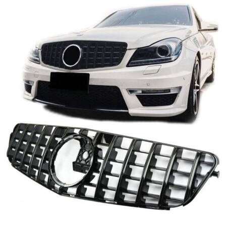 GRILL MERCEDES W204 PANAMERICANA AMG LOOK BLACK