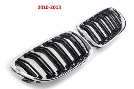 GRILL (NERKI) BMW E92 10-13  BLACK / CHROM