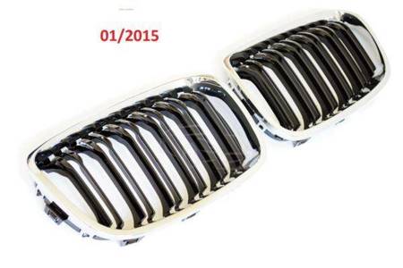 GRILL (NERKI) BMW F20 F21 11-15  BLACK-CHROM