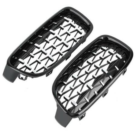 GRILL (NERKI) BMW F30/F31 DIAMEND LOOK BLACK CHROM