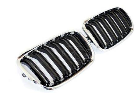 GRILL (NERKI) BMW X5 X6 E70 E71 BLACK CHROM  X5M