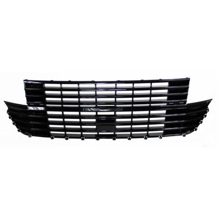 GRILL PRZEDNIE BEZ ZNACZKA VW T6.1 19- GLOSSY BLAC