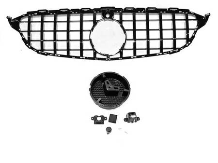 GRILLE SPORT GLOSSY BLACK MERCEDES W205 14-18