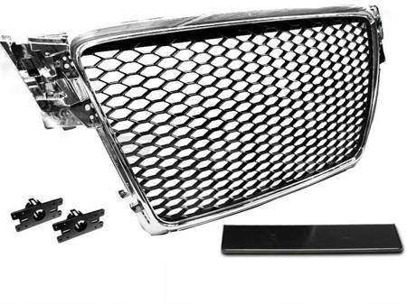 Grill Audi A4 B8 08-11 chrome rs-style