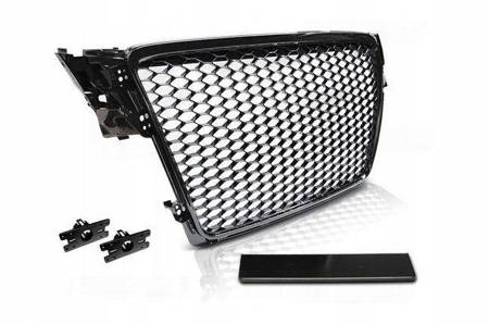 Grill czarny połysk Audi A4 b8 2008 - 2011