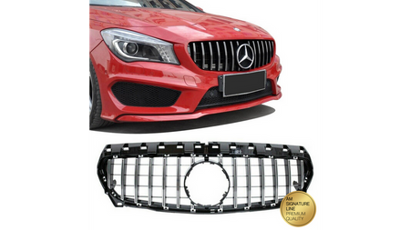 Grill sportowy GT Chrome & Black MERCEDES CLA C117, X117 przed liftem 2013-2016