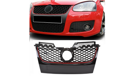 Grill sportowy Red Strip VW GOLF V 2003-2008