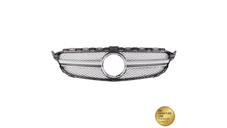 Grill sportowy Silver A-Type MERCEDES C-Class W205 S205 A205 C205 przed liftem 2014-2018