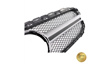 Grill sportowy Silver A-Type MERCEDES C-Class W205 S205 A205 C205 przed liftem 2014-2018