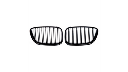 Grill sportowy podwójne żeberka Matt Black BMW 5 F07 2013-2017