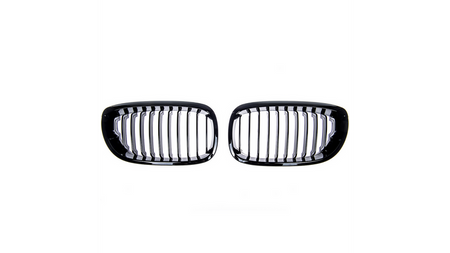 Grill sportowy pojedyncze żeberka Gloss Black BMW 3 E46 Facelift 2003-2006