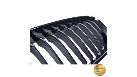 Grill sportowy pojedyncze żeberka Gloss Black  BMW 6 (F13) Coupe (F12) Cabrio (F06) Gran Coupe 2011-2018