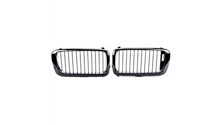 Grill sportowy pojedyncze żeberka Gloss Black BMW 7 E38 przed liftem 1994-1999