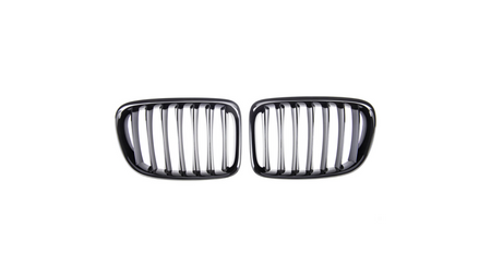 Grill sportowy pojedyncze żeberka Gloss Czarny BMW X1 E84 2009-2015