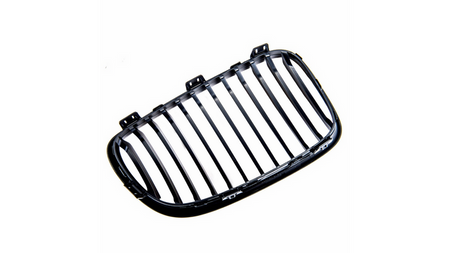 Grill sportowy pojedyncze żeberka Matt Black BMW 1 E81 E82 E87 E88 Facelift 2007-2011