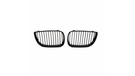 Grill sportowy pojedyncze żeberka Matt Black BMW 1 E81 E82 E87 E88 przed liftem 2004-2007