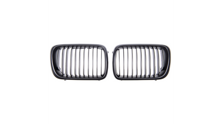 Grill sportowy pojedyncze żeberka Matt Black BMW 3 E36 Compact Facelift 1996-1999