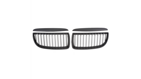 Grill sportowy pojedyncze żeberka Matt Black BMW 3 E90 E91 przed liftem 2005-2008