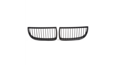 Grill sportowy pojedyncze żeberka Matt Black BMW 3 E90 E91 przed liftem 2005-2008