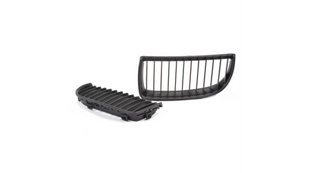 Grill sportowy pojedyncze żeberka Matt Black BMW 3 E90 E91 przed liftem 2005-2008