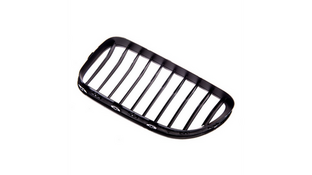 Grill sportowy pojedyncze żeberka Matt Black  BMW 6 (F13) Coupe (F12) Cabrio (F06) Gran Coupe 2011-2018