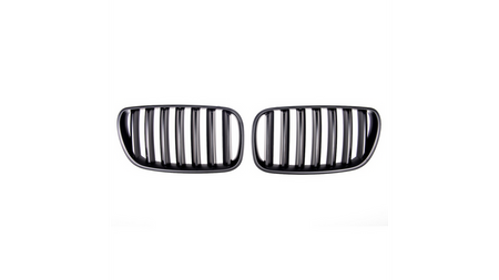 Grill sportowy pojedyncze żeberka Matt Black BMW X3 E83 Facelift 2006-2010