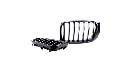 Grill sportowy pojedyncze żeberka Matt Black BMW X3 F25 X4 F26 Facelift 2014-2018