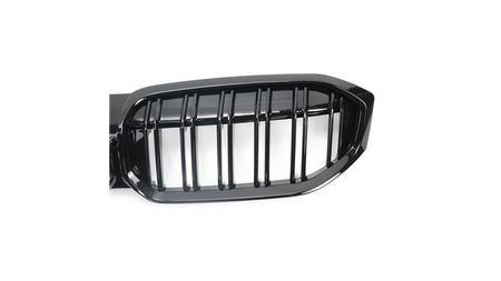 Grille Double Line Gloss Black BMW 3 G20 G21 LCI Facelift 2022->> Sport Style