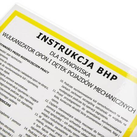 Instrukcje BHP dla Serwisu - Wulkanizacja