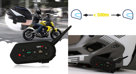 Interkom intercom motocyklowy E6 na 1 kask