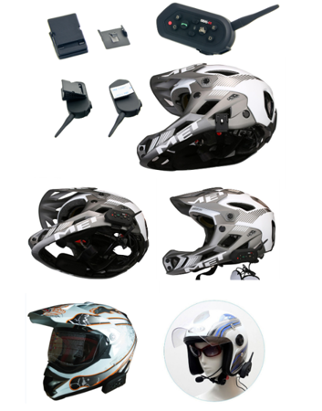 Interkom intercom motocyklowy E6 na 1 kask